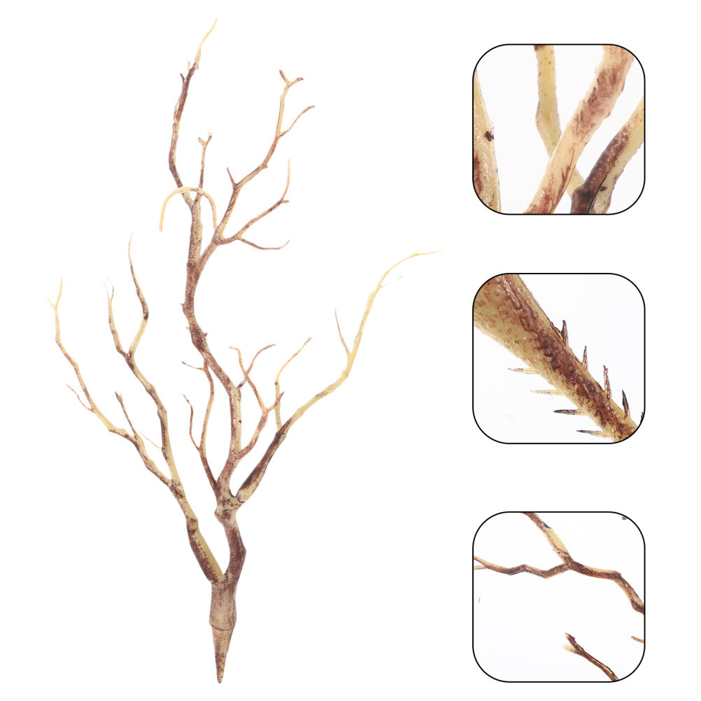 3Pcs Dried Stems Antlers Horns Shaped Artificial