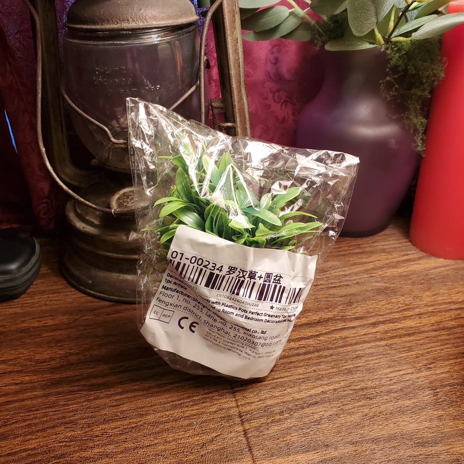 Mini Artificial Potted Plant Small Faux Greenery Spring Grass Bonsai Desk Decor
