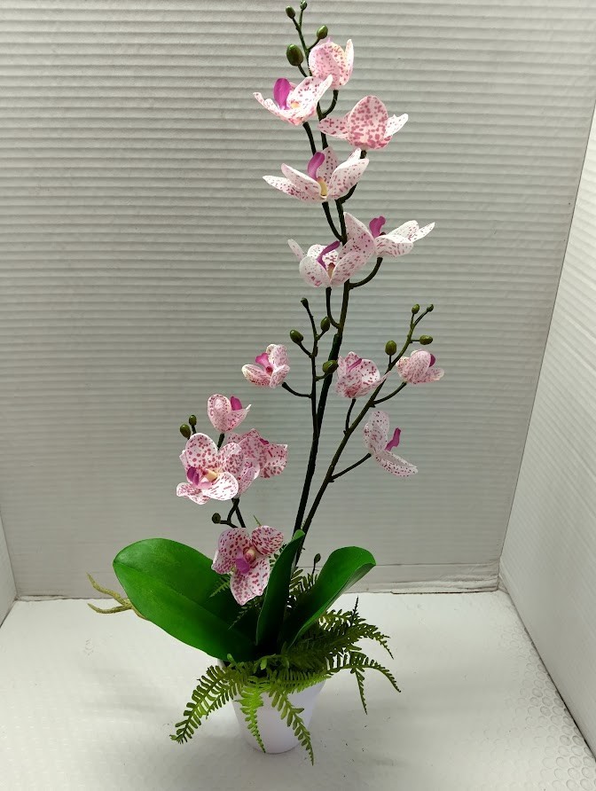 Artificial Phalaenopsis Orchid Plant, Silk Flowers DK PINK