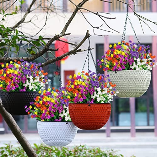 20pcs Artificial Fake Flowers,Plastic Flowers for Outdoor 20 PCS Mix Color