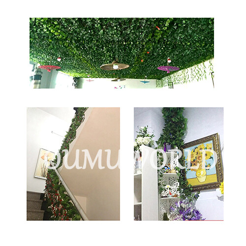 Artificial Ivy Leaf Fake Ivy Vine Garlands Decor Hanging for Wedding Party 12pcs