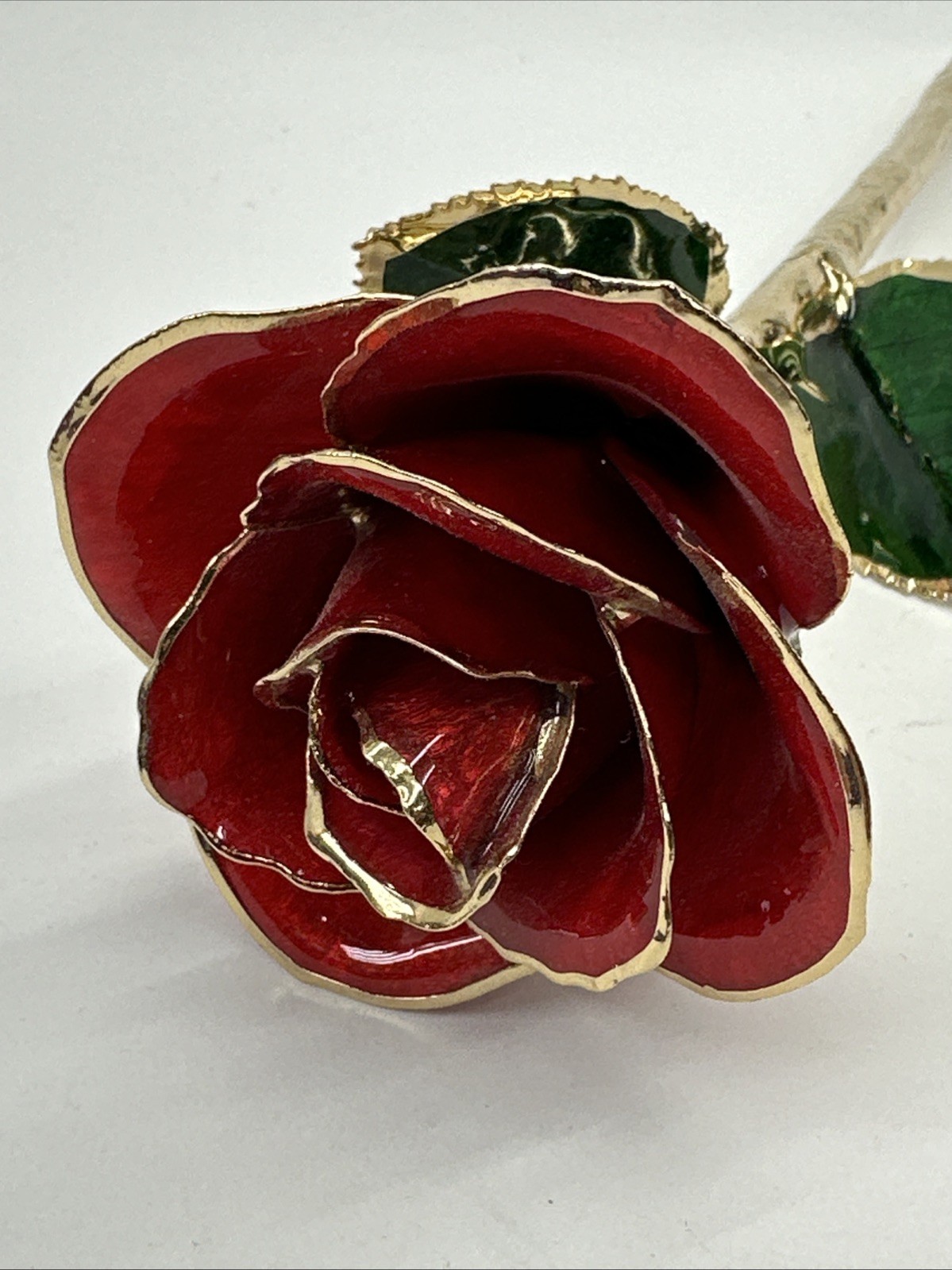 24k Gold Accent Roses Steven Singer Red & Gold & Golden Blooming Rose