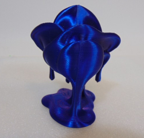 3D Printed Rose Drip Flower Purple 3.5″ Desk Decor Office Rare Find Collectible