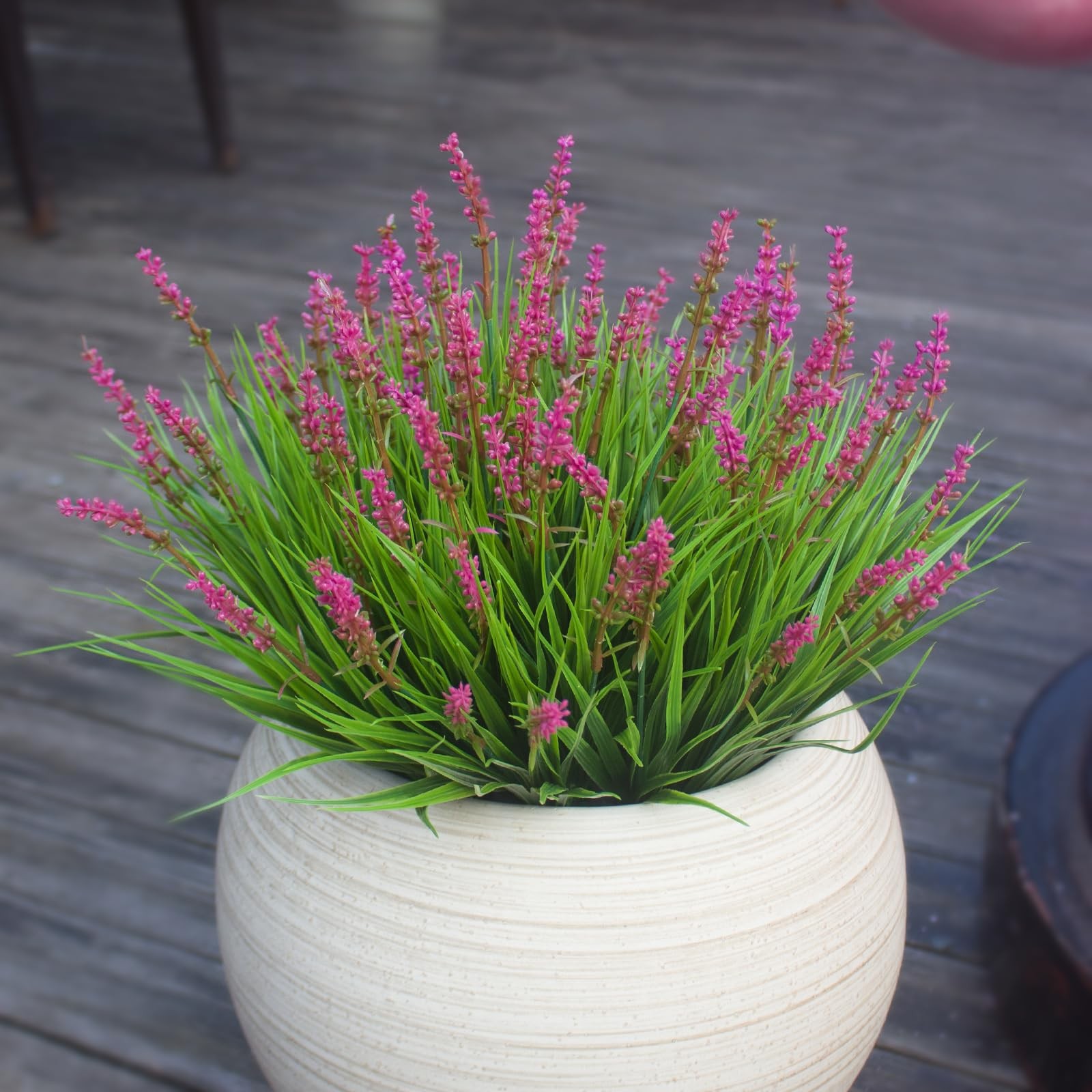 Artificial Plants Outdoor 12 Bundles Fake Monkey Grass Fade Resistant Plastic…