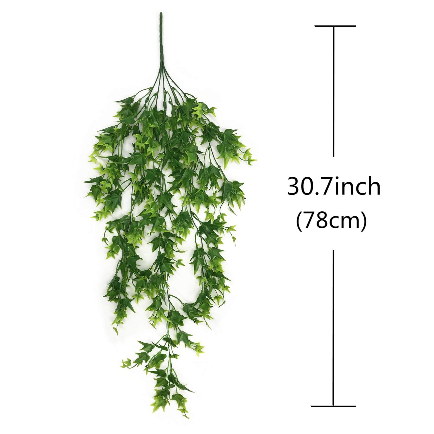 Artificial Hanging Vine, Faux Vines Ivy Leaves Outdoor Fake Hanging Plants Lu…