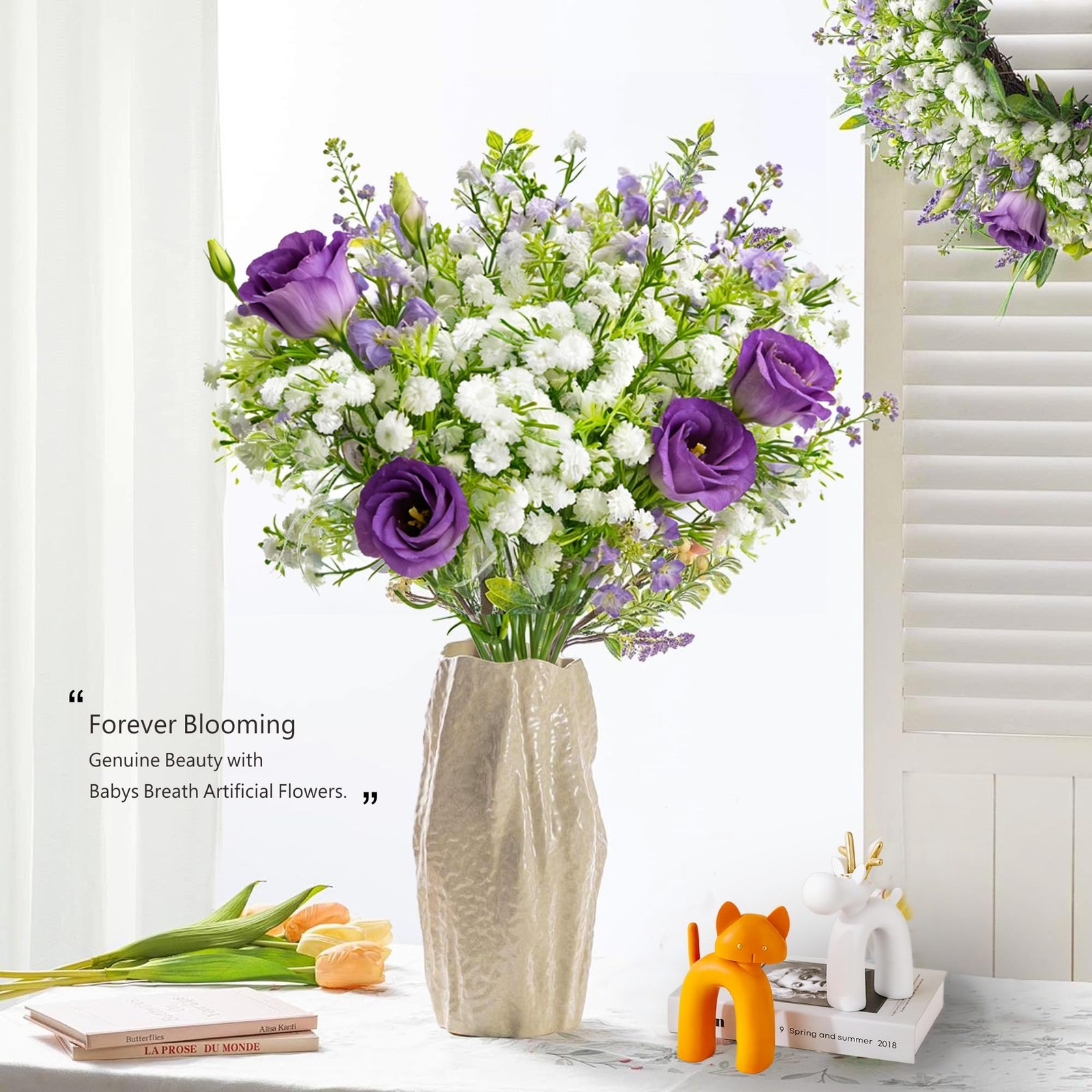 Baby’s Breath Artificial Flowers 30Pcs White Wedding Bouquet DIY Decor