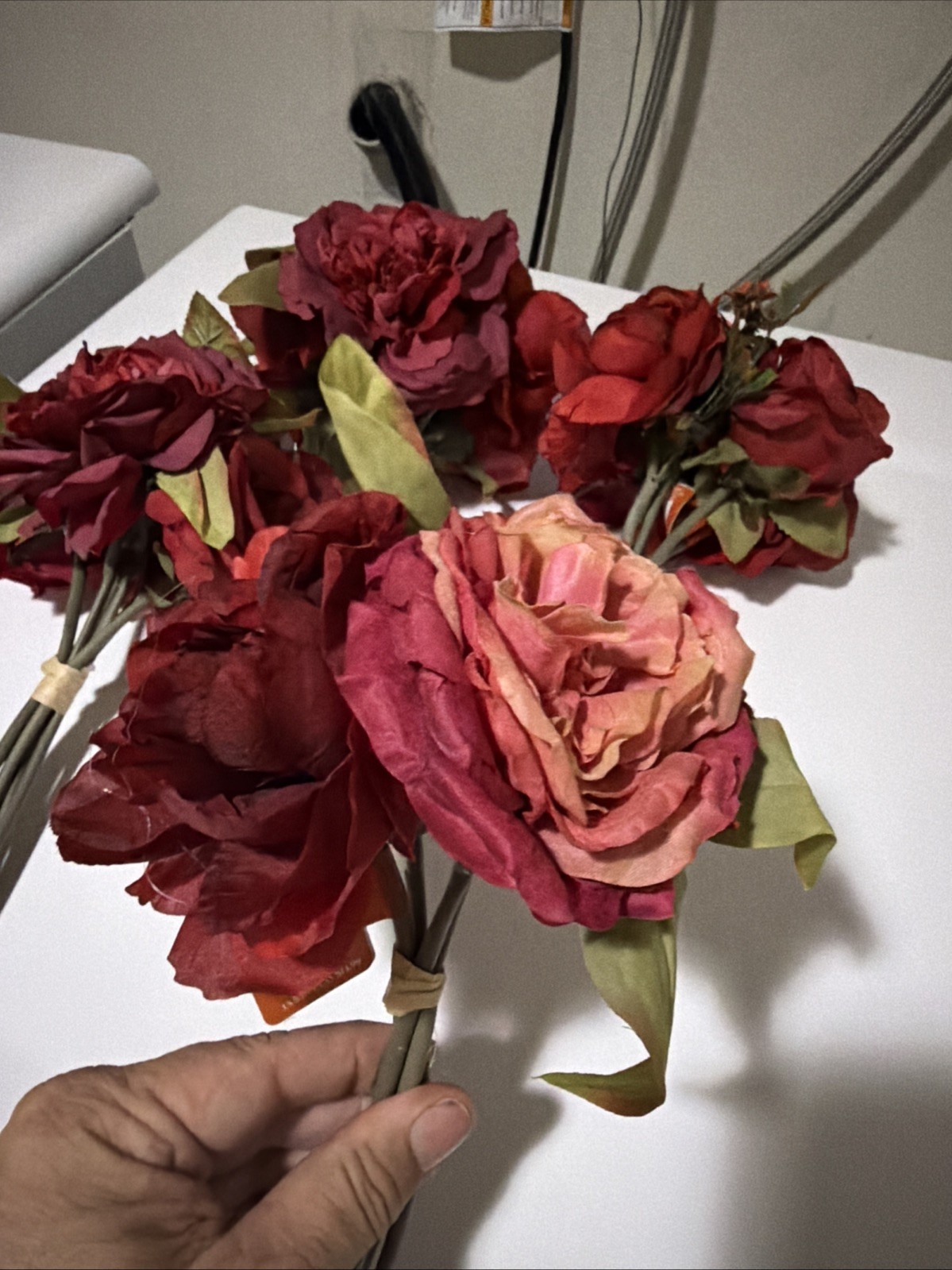 ASHLAND FALL 6 BOUQUET SET ROSS & RANUNCULUS Bouquet Home Party Decor