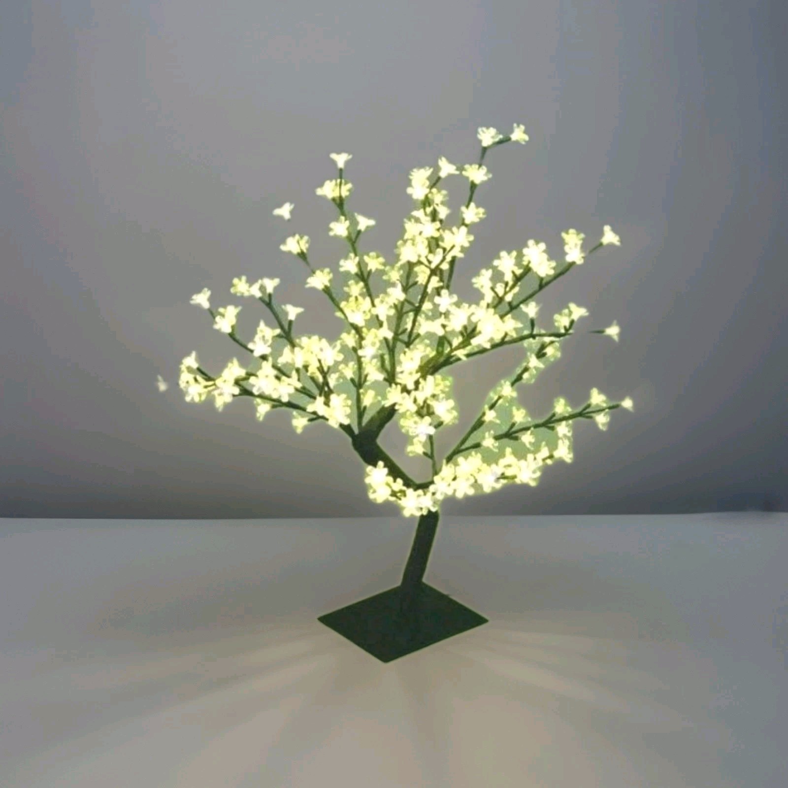 Cherry Blossom Tree Tabletop Lamp Light Warm White 17-inch 64 LED