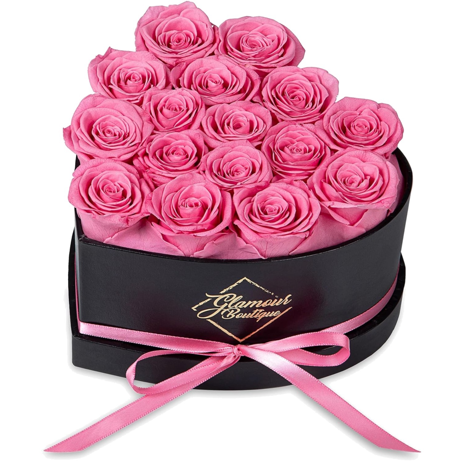 Preserved Roses Gift Box – Pink 16 Flowers