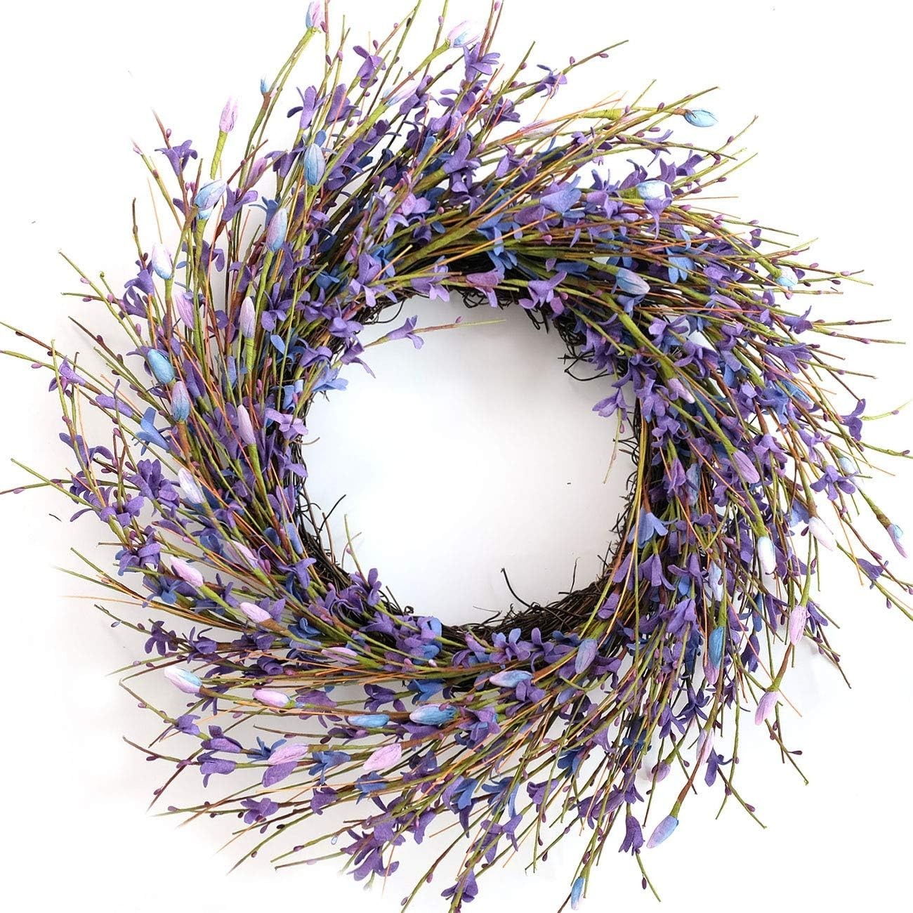Stunning 18-Inch Forsythia Wreath for Front Door & Seasonal Celebrations