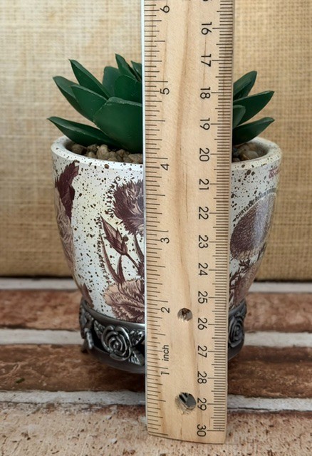 SMALL ARTIFICIAL SUCCULENT PLANT SHELF-SITTER DESK-TOP DECOR DORM ACCESSORY