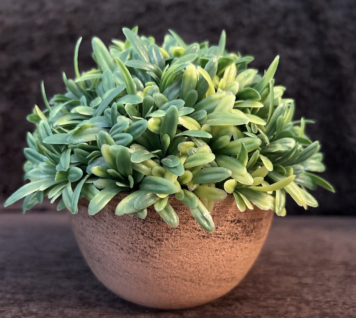 Artificial Rosemary Plant In A Terracotta-Style Pot “Rosemary In Orange Bowl”