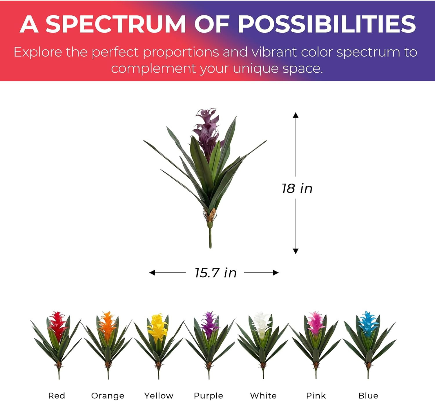 2Pcs Lifelike Purple Hawaiian Ginger Flowers for Home & Office Decor