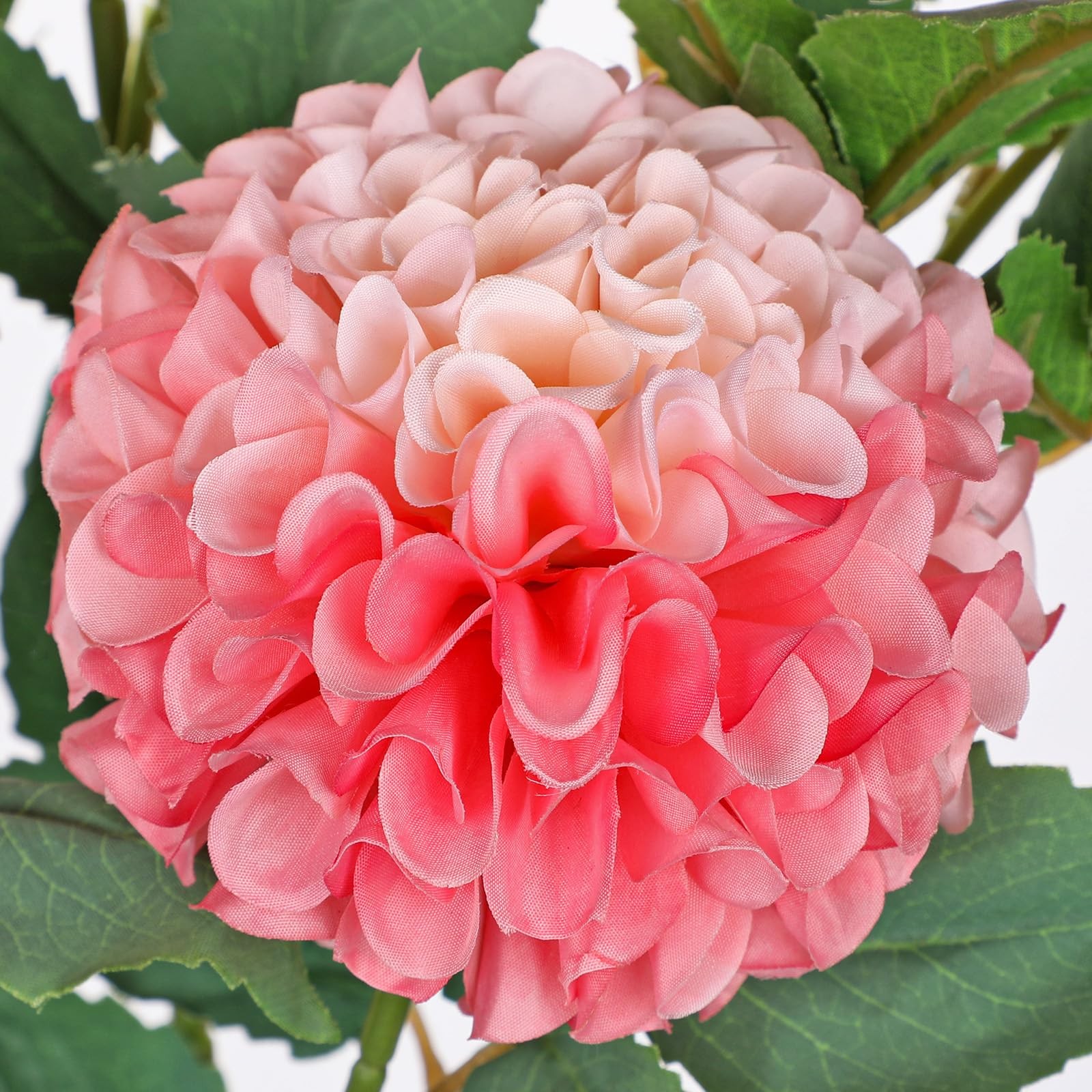 5PCS Dahlia Artificial Flowers 24.8″ Pink Fake Dahlias Silk Flowers Faux Rose…