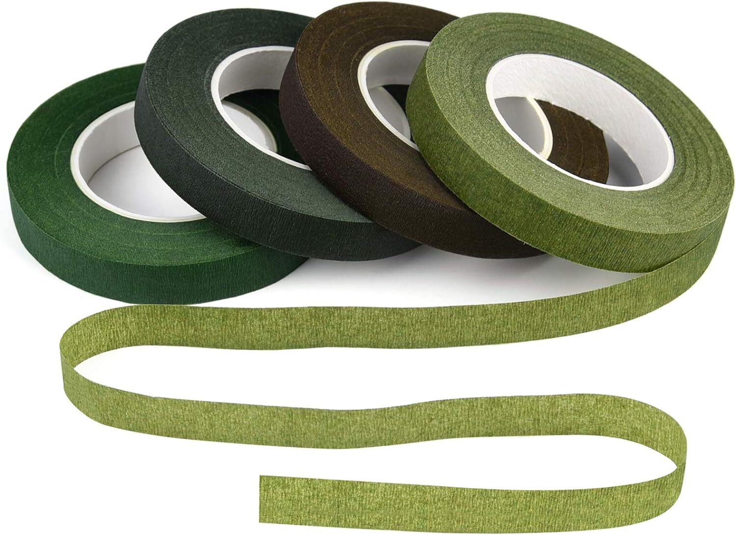 4 Rolls 1/2″ Wide Floral Tapes For Bouquet Stem Wrapping And Floral Crafts