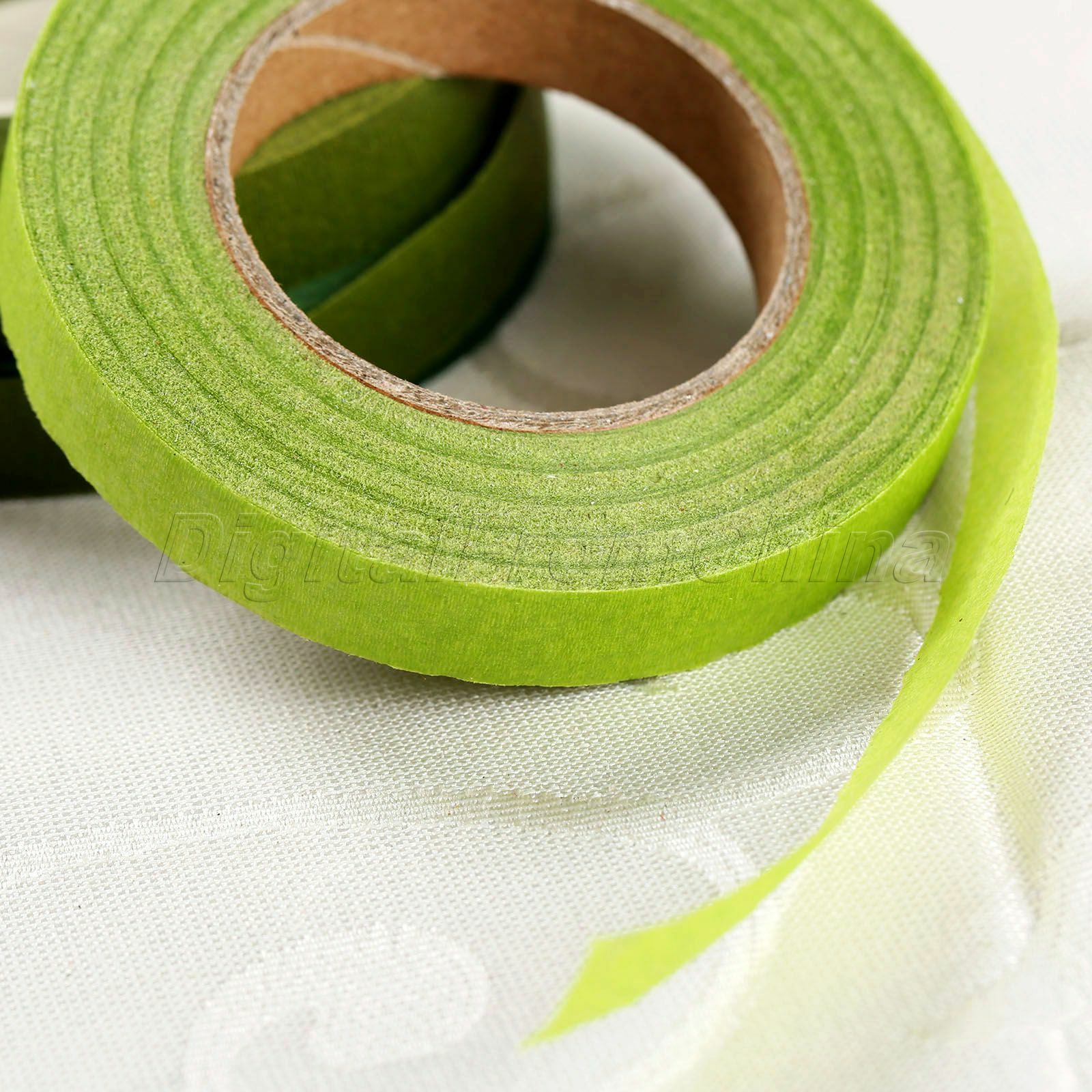 Florist Stem Tape Wire Floral Work Plastron Rose Flower Stamen Paper Wrap 12mm