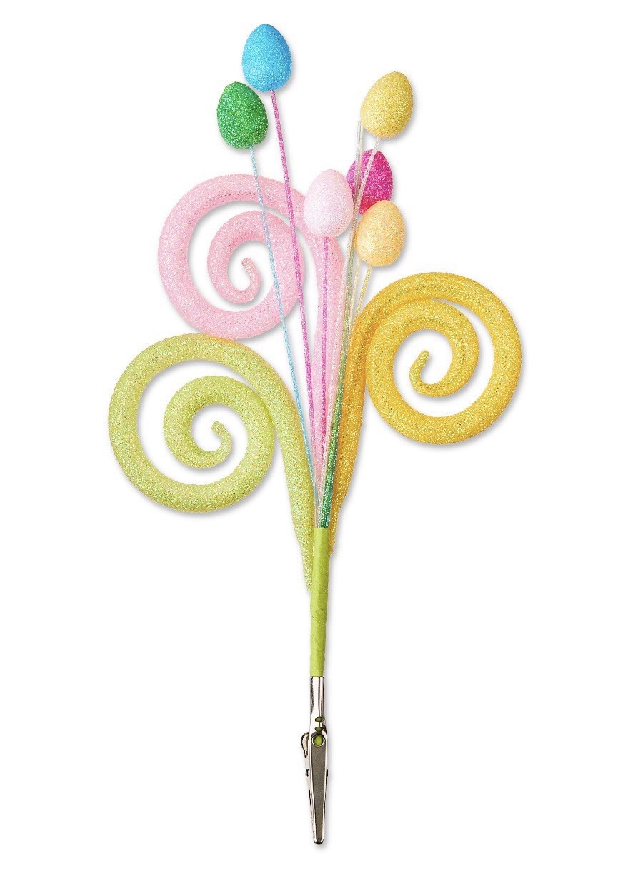 Easter Floral Picks Eggs Clip On With Arrangement Centerpiece Gift Decor Crafts