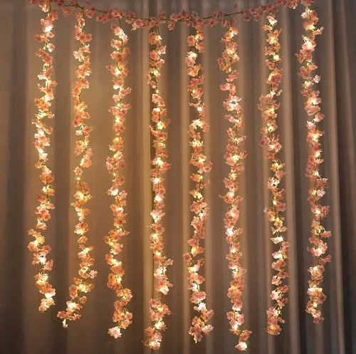1pcs 180cm/71in Artificial Sakura Flowers Vine Silk Garland Wedding Party Decor