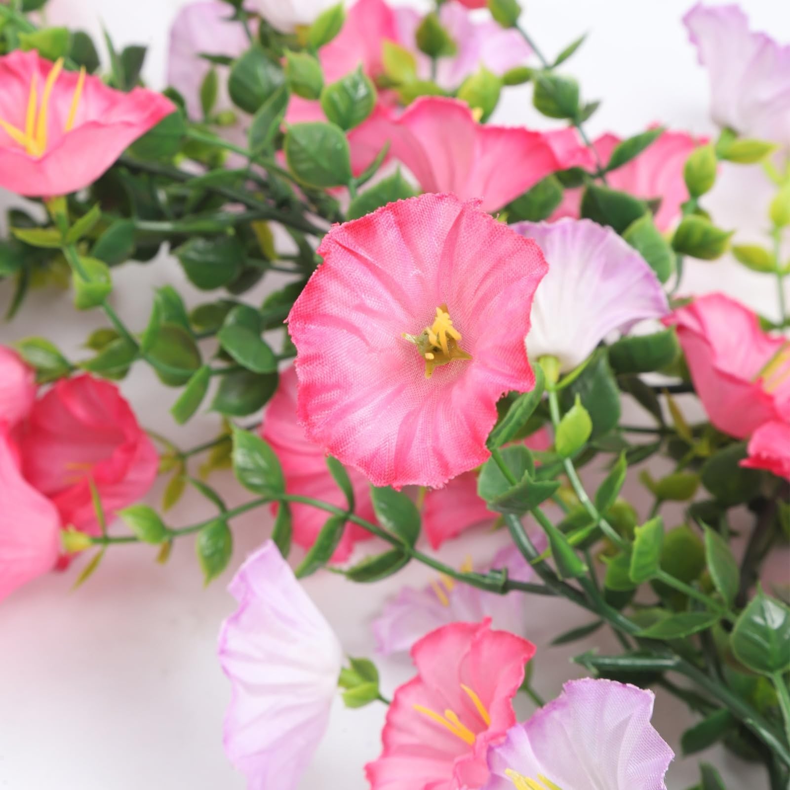 40 LED Artificial Morning Glory Flower Garland with Lights Battery Powered 6 …