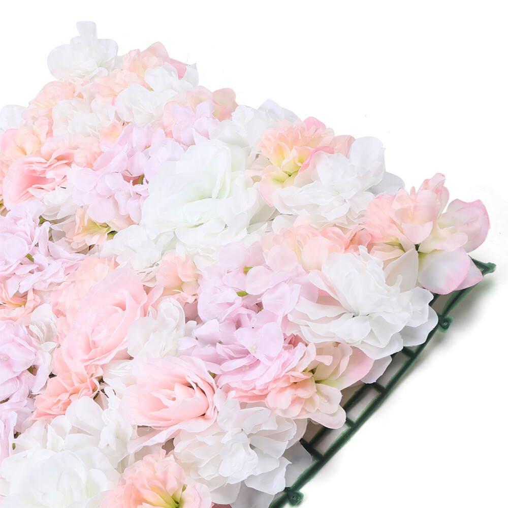 60x40cm Silk Rose Artificial Flower Wall Panel Wedding Party Backdrop Decoration
