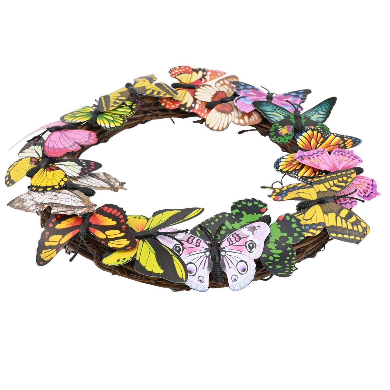 Butterfly Wreath Butterfly Wreath Fake Butterflies Front Door Unique Design