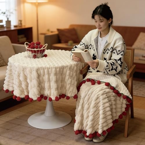Rose Flowers Bouquet Blanket, Plush Flannel Rose Bouquet Throw 59 Inches