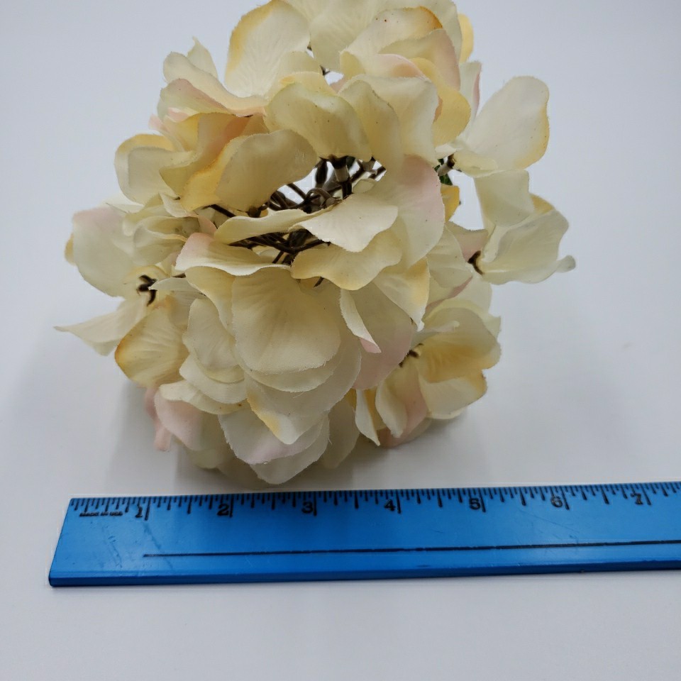 Large Faux Hydrangea Long Stem 27″ Artificial Flowers Realistic Floral Pick 6 PC