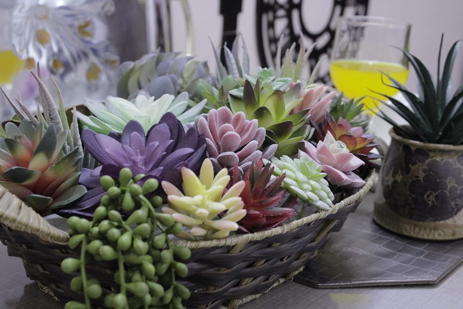 20 Pack Realistic Fake Succulents – Large Faux Plants for Home Decor