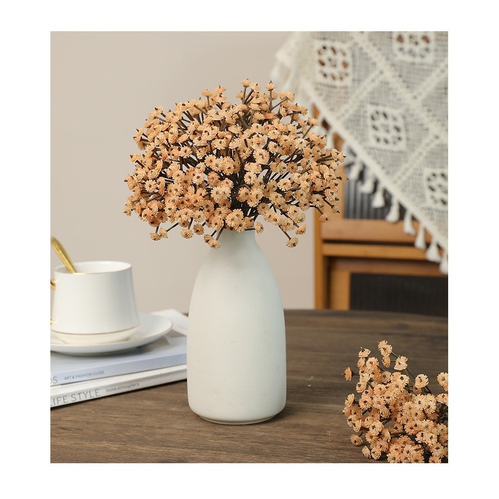 3 Stems Artificial Gypsophila Baby Breath Bouquet Lifelike Flowers for Display