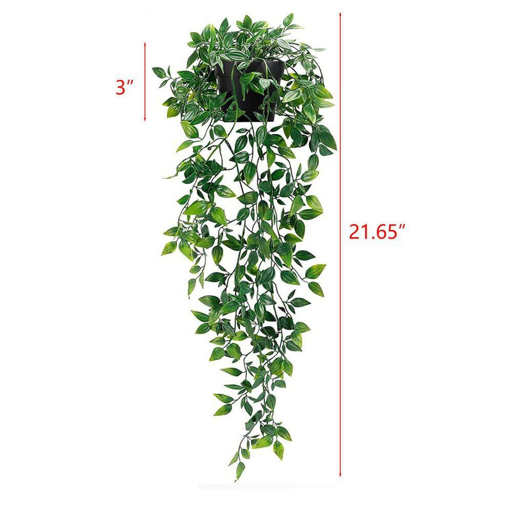 21.65 In. Artificial Small Potted Plants, 3-Pack