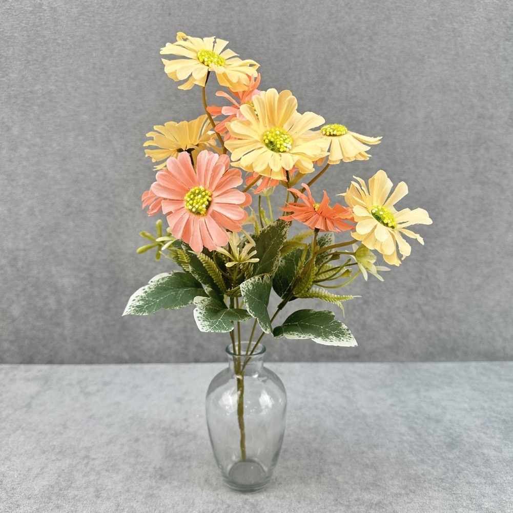 Chrysanthemum Artificial Flowers Set 10 Pieces 36cm Height for Home and Office