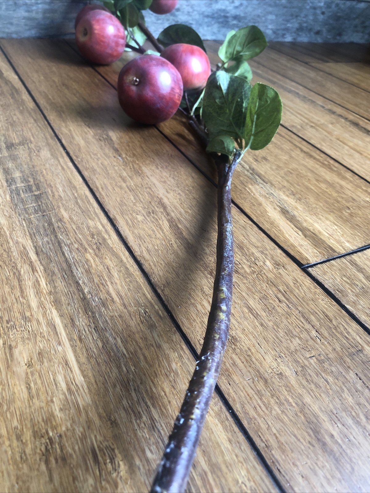 Apple Branch 1Pc Artificial Fruit Decoration Flowers Leaves Garden Home Deco DIY