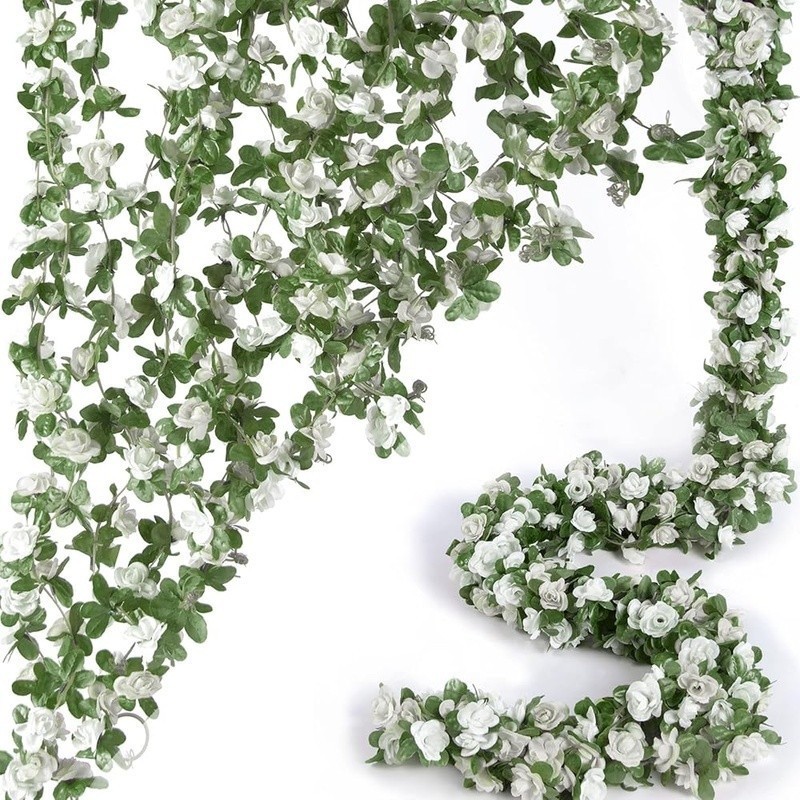 Artificial Rose Vines Garland Fake Flowers Wedding Party Home Decoration New