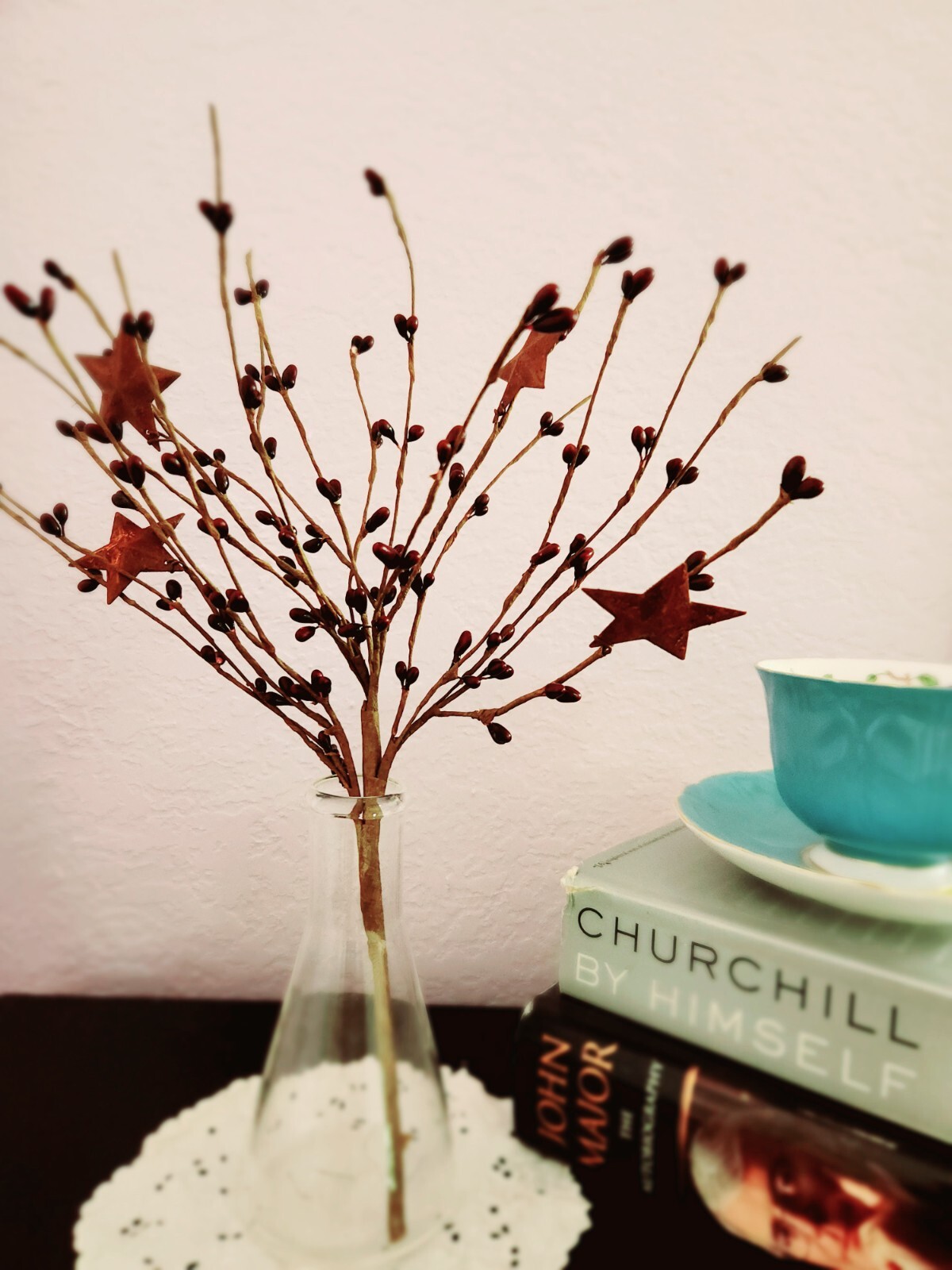 Burgundy Berry Picks Artificial Berries Spray Pick for Wedding Home Decor EV506N