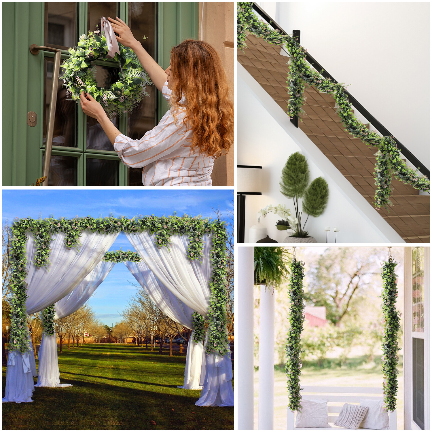 Artificial Vine Garland Plants Trailing Flowers Home Wedding Christmas Decor