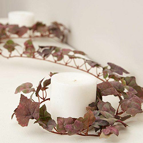 Set of 4 Artificial Grape Leaf 6ft each Garlands for Indoor Decor