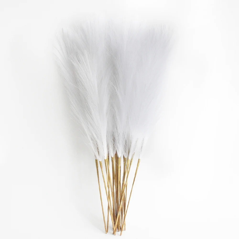 6PCS Artificial Pampas Grass Decor Flowers Fake Reed Wedding Home Table Decor