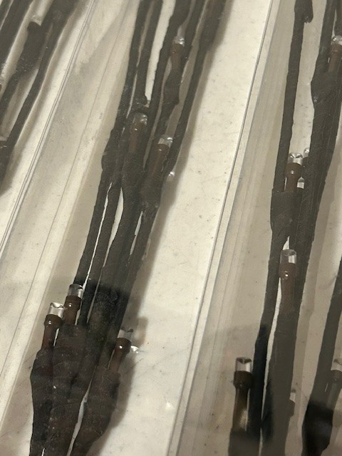 5 Lighted Branch stems with white lights – Battery Operated