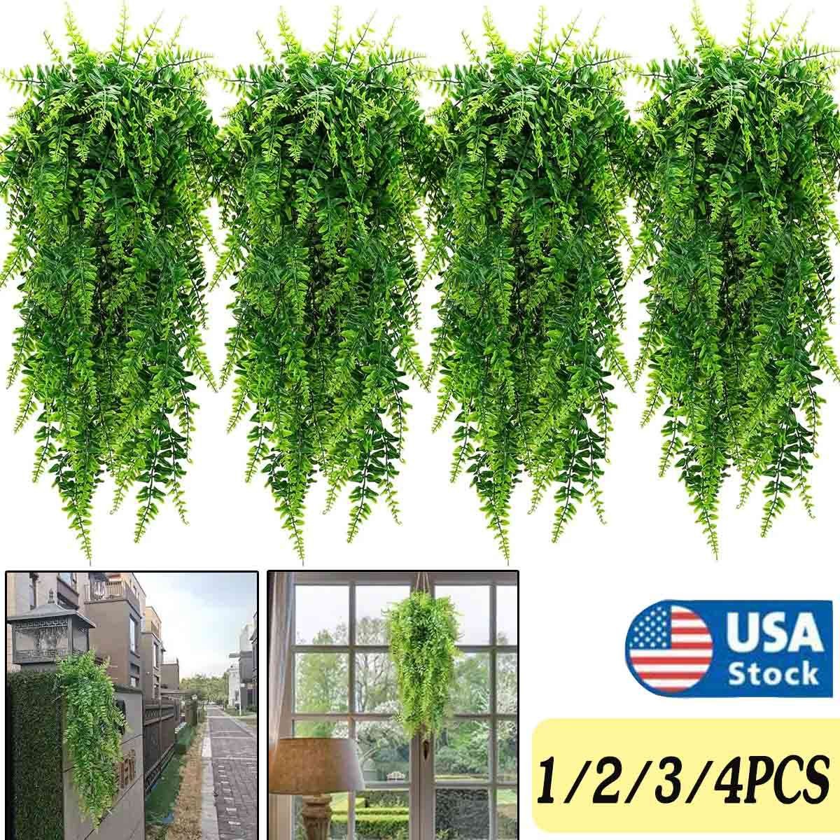 Artificial Hanging Plants Vines Fake Ivy Ferns Outdoor Wedding Garland Decor