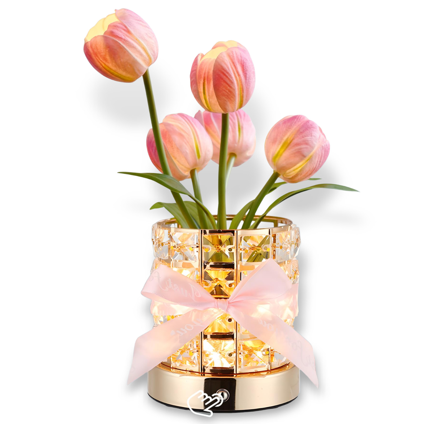 Artificial Flower Tulips Table Lamp with USB Charging LED Home Night Light Gift