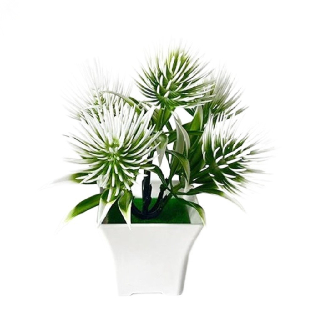 Artificial For MINI Pine Needle Grass Plant for Home Office Decor 15.5cm