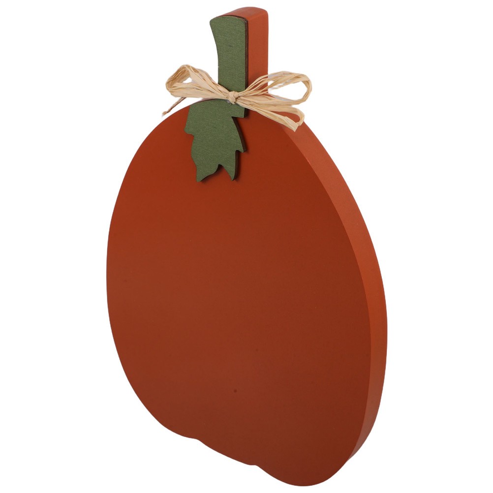 2 Set of Wooden Thanksgiving Pumpkin Signs Rustic Autumn Table Decor for Kitchen