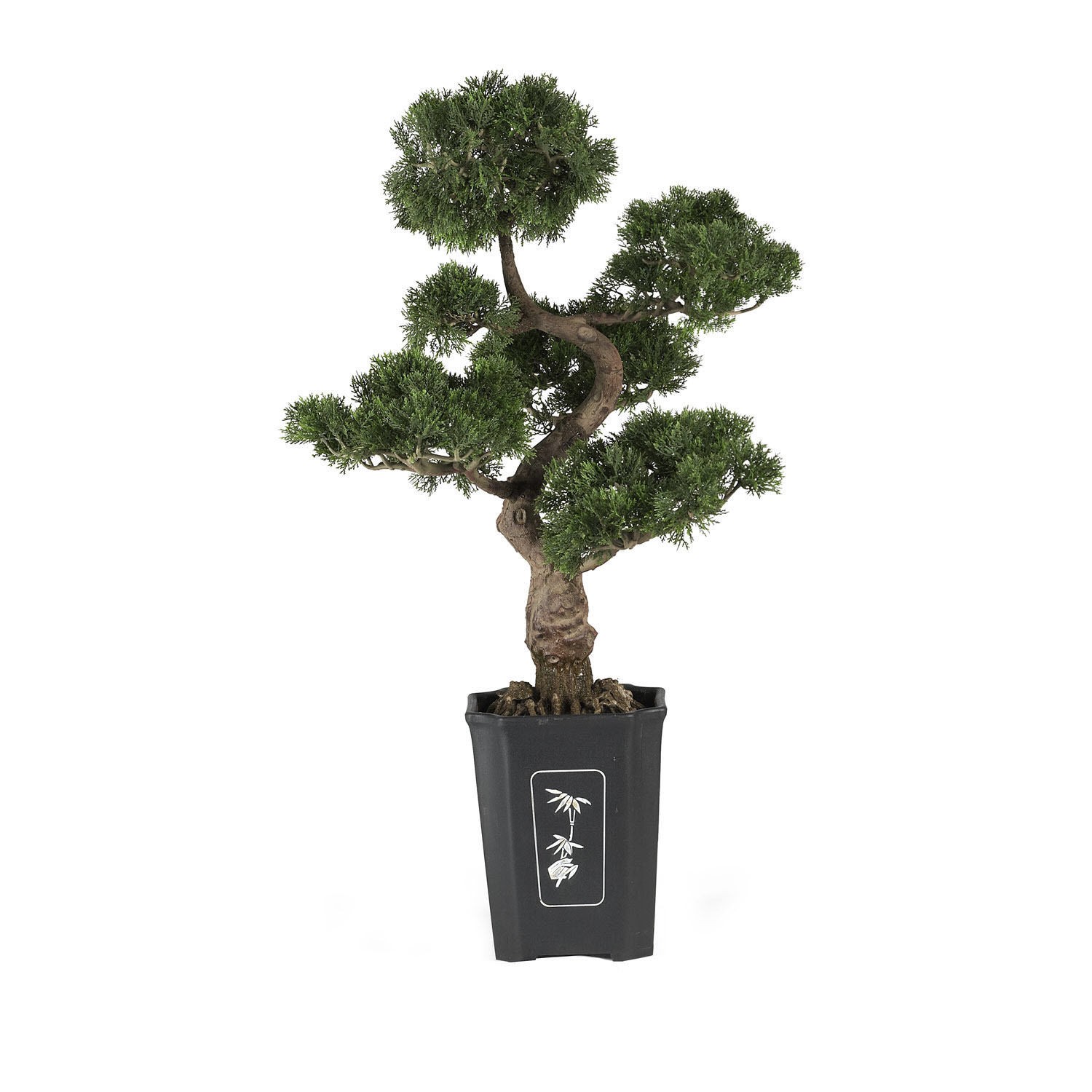 36″ ARTIFICIAL SILK FAKE CEDAR BONSAI TREE PLANT – REALISTIC!