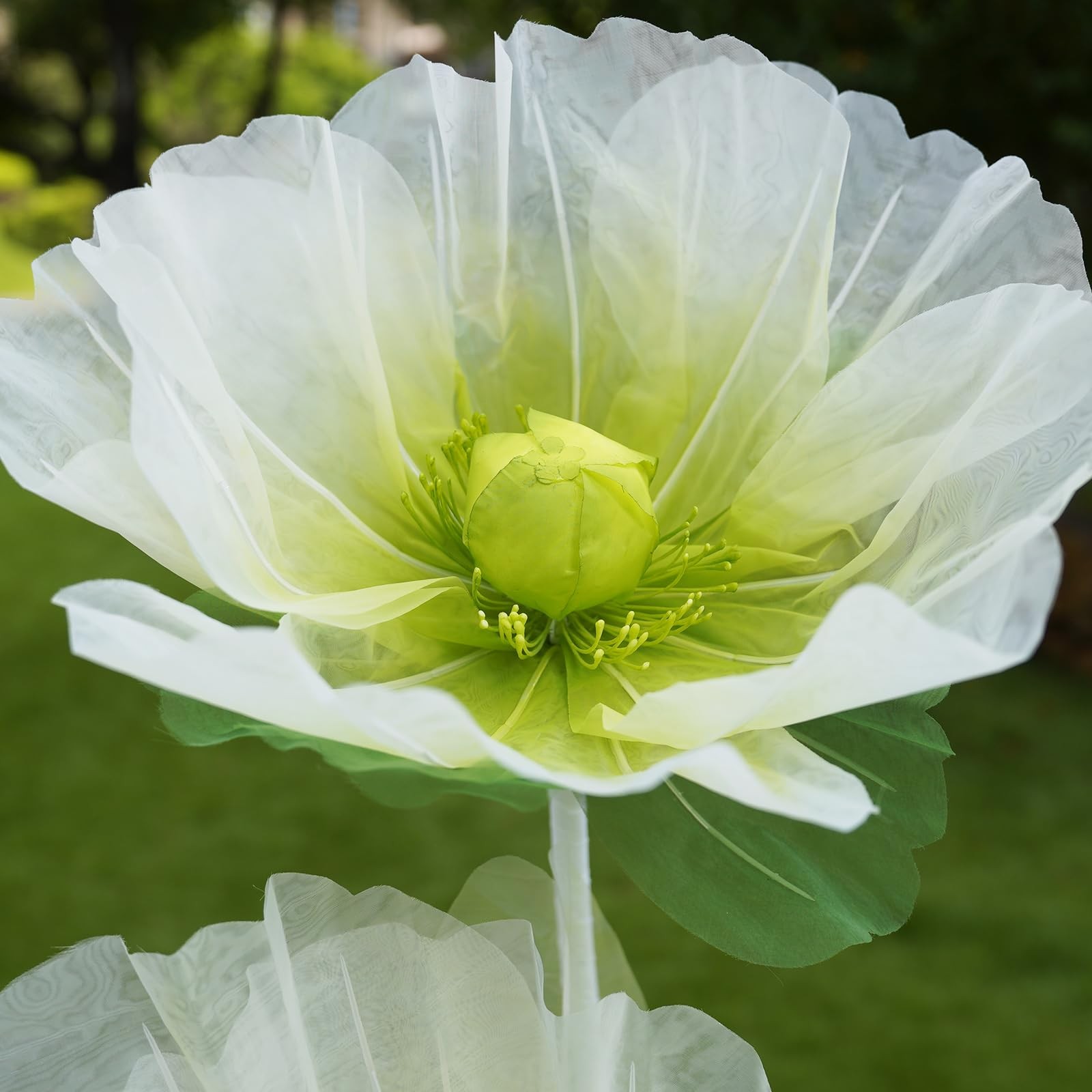 Giant Artificial Flower Decor with Stand,Oversized Freestanding Gradient Stat…
