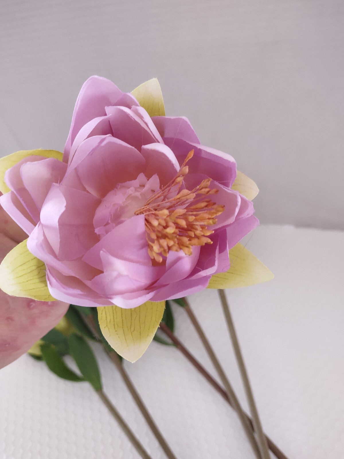 Artificial lotus blossom flower Stems (Six Stems)