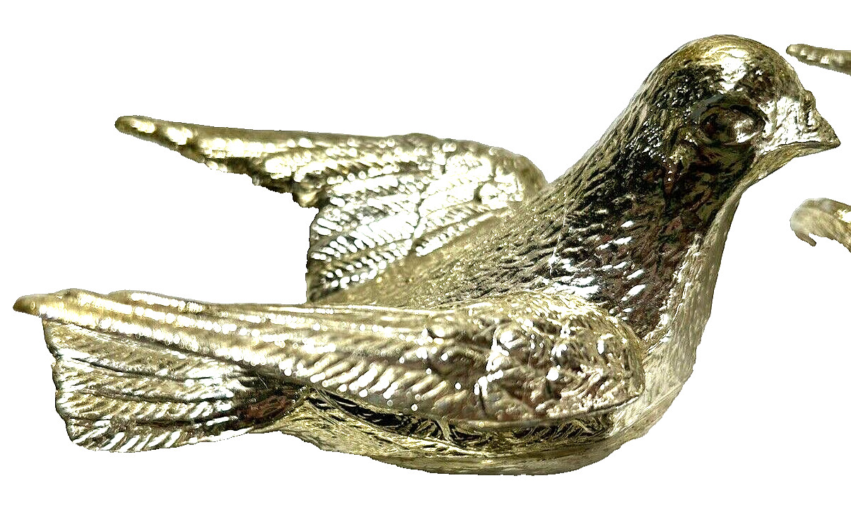 Gold Doves 4×3 inches Lot of 17 perfect for holidays or weddings