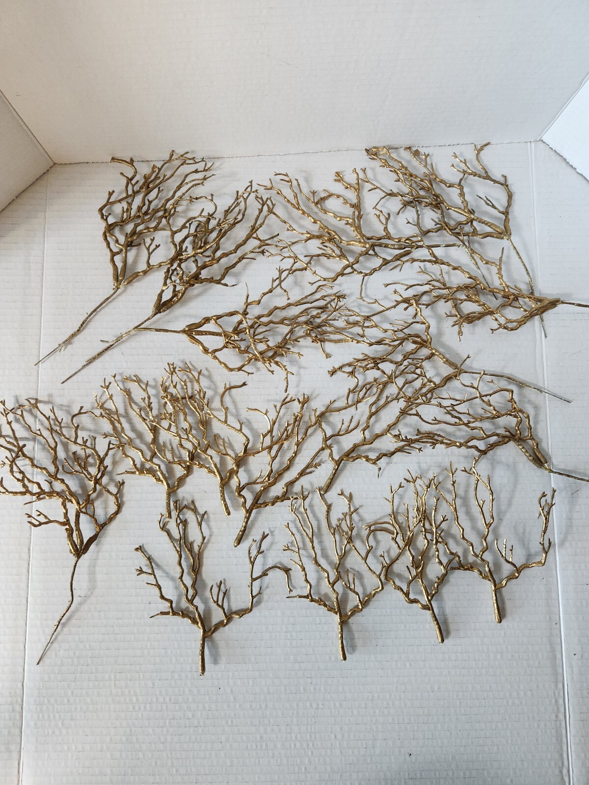 Gold Coral Twig Floral Arrangement Spikes DIY Centerpiece Bouquet Craft Supply