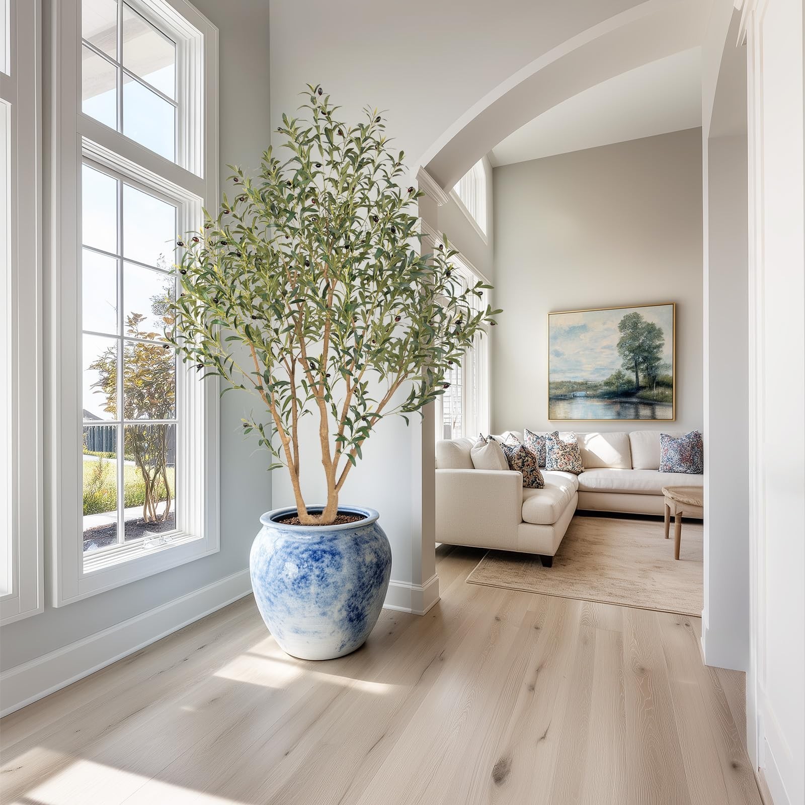 Nafresh Faux Olive Tree 6ft Indoor & Outdoor