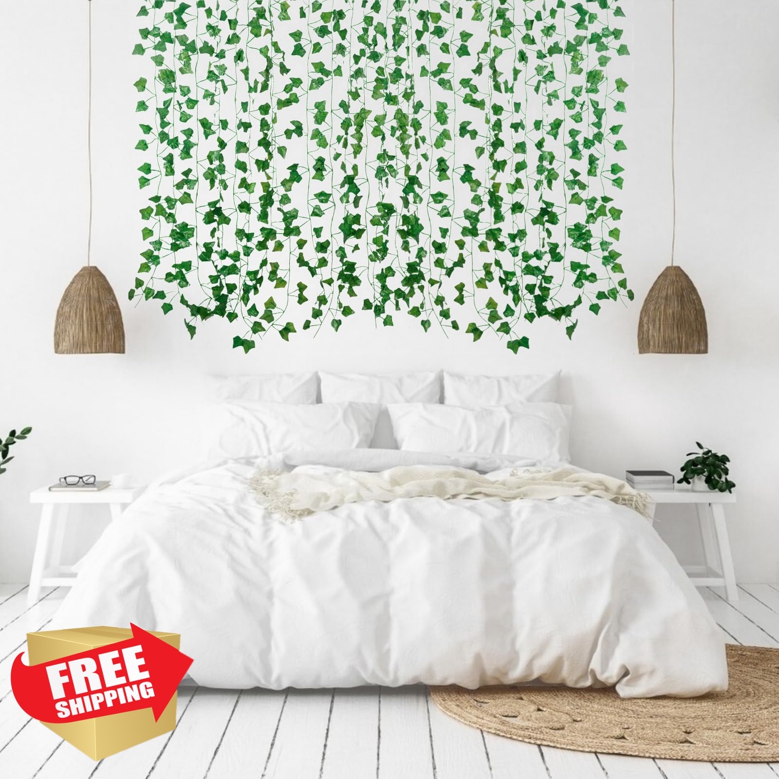 Freyalife 12pk Fake Ivy Vines 86ft