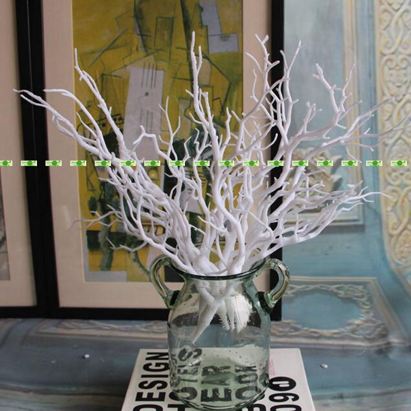 Manzanita 3pcs Artificial Dry Plant Tree Branch White Wedding Home Decor